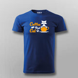 Coffee And Cat T-Shirt For Men