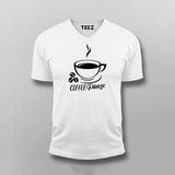 Coffee Please V Neck T-shirt Online India