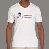 Computer Technician V Neck T-Shirt For Men Online