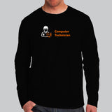 Computer Technician Full Sleeve T-Shirt For Men Online India