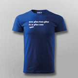 One Plus Two Plus Cube Maths Funny T-shirt For Men