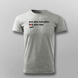 One Plus Two Plus Cube Maths Funny T-shirt For Men