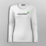 Cucumber Framework T-Shirt For Women