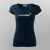 Cucumber Framework T-Shirt For Women India