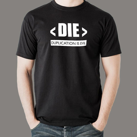 Duplication Is Evil Men's Coder Tee