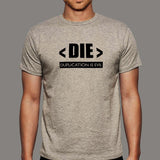 Duplication Is Evil Men's Coder Tee