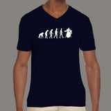 Drummer Evolution Men’s v neck T-shirt online
