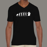 Drummer Evolution Men’s attitude v neck T-shirt online india