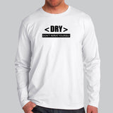 Don't Repeat Yourself Dry Principle Men's Programming Full Sleeve T-Shirt India