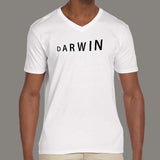 Darwin Logo Men's science v neck T-shirt online india