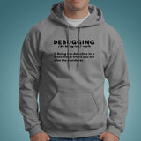Debugging Definition Funny Coding Programming Hoodies India