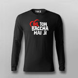 Dil Toh Bacha Hai Jee Funny Hindi Full Sleeve T-shirt For Men Online Teez