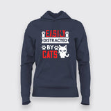 EASILY DISTRACTED BY CATS T-Shirt For Women