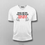 Roses Are Red Violets Are Blue Dur Se Baat Kar Tu Hindi T-shirt For Men