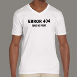 Programmer Error 404 T-Shirt Not Found Funny Men's Programming v neck T-shirt online