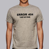 Programmer Error 404 T-Shirt Not Found Funny Men's Programming T-shirt online