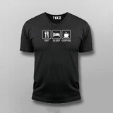 Eat Sleep Coffee T-Shirt For Men