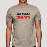 Eat Clean Train Dirty  Gym Men's T-shirt