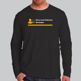 Entry Level Software Developer Full Sleeve T-Shirt For Men Online