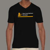 Entry Level Software Developer V Neck T-Shirt For Men India