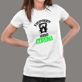 Everybody Vs Corona Virus T-Shirt For Women India