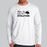 Evolution of Data Storage Computer Science Full Sleeve T-Shirt For Men Online India