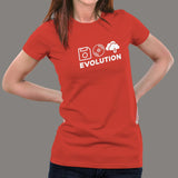 Evolution of Data Storage Computer Science T-Shirt For Women