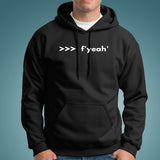 Funny Python Shell Code F-string >>> f yeah Hoodies Online India