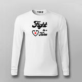 FIGHT LIKE A NURSE Profession T-shirt Full Sleeve For Men Online India