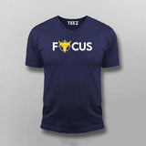 FOCUS V Neck T-shirt For Men Online India