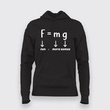 Force Of Gravity Equation Hoodie For Women Online India