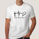 Faith Hope Love: Inspirational Men's Tee