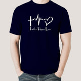 Faith Hope Love: Inspirational Men's Tee
