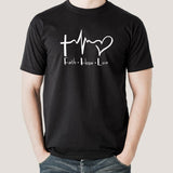 Faith Hope Love: Inspirational Men's Tee