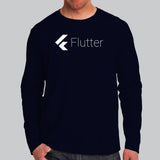 Flutter Men's Programming Full Sleeve T-shirt Online India