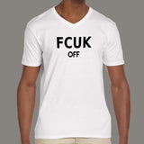 FCUK off Men's attitude v neck  T-shirt online 