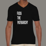 Fuck The Patriarchy Men's V Neck T-Shirt Online India