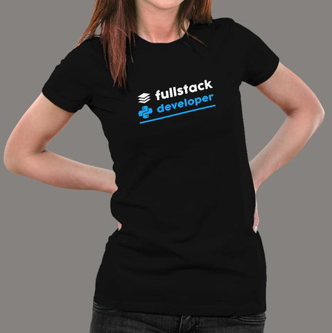 Full Stack Python Developer Women’s Profession T-Shirt India