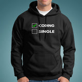 Funny Coding Relationship Status Pun Code Programmer Hoodies Online India