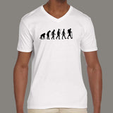 Trekking Evolution Men’s attitude v neck T-shirt online india