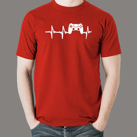 Gamer Heartbeat T-Shirt For Men Online India