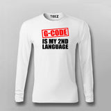 G code Is My 2nd Language Programmer T-shirt For Men