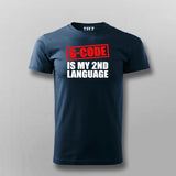 G code Is My 2nd Language Programmer T-shirt For Men