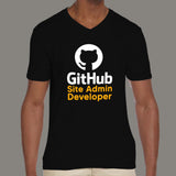 GitHub Site Admin Developer Men’s Profession V-Neck T-Shirt India