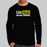 Github Social Coding Full Sleeve T-Shirt For Men Online India