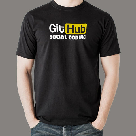 Github Social Coding T-Shirt For Men Online India