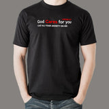 God Cares For You T-Shirt For Men India