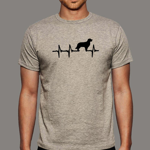 Golden Retriever Heartbeat T-Shirt For Men Online India