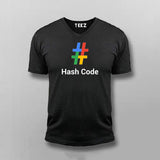 Google Hash code V-neck T-shirt For Men Online India