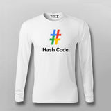 Google Hash code Full Sleeve T-shirt For Men Online Teez